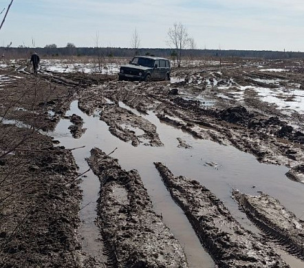 Дорогу в деревню Ожерельево не могут сделать уже 10 лет